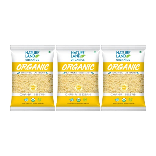 Organic Chana Besan 500 Gm Combo - Pack of 3